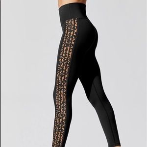 Beach Riot Jade Multi Stripe Leopard leggings